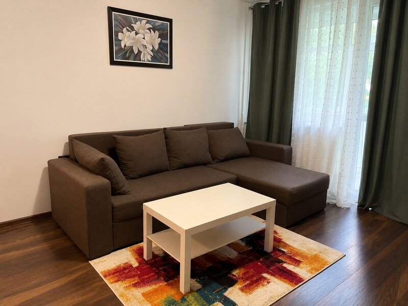 Romancerilor, 2 minute metrou, 2 camere, etaj 5/10.